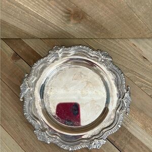 Elegant Silver Plated Decorative Tray